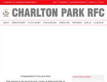 Tablet Screenshot of charltonpark.org.uk